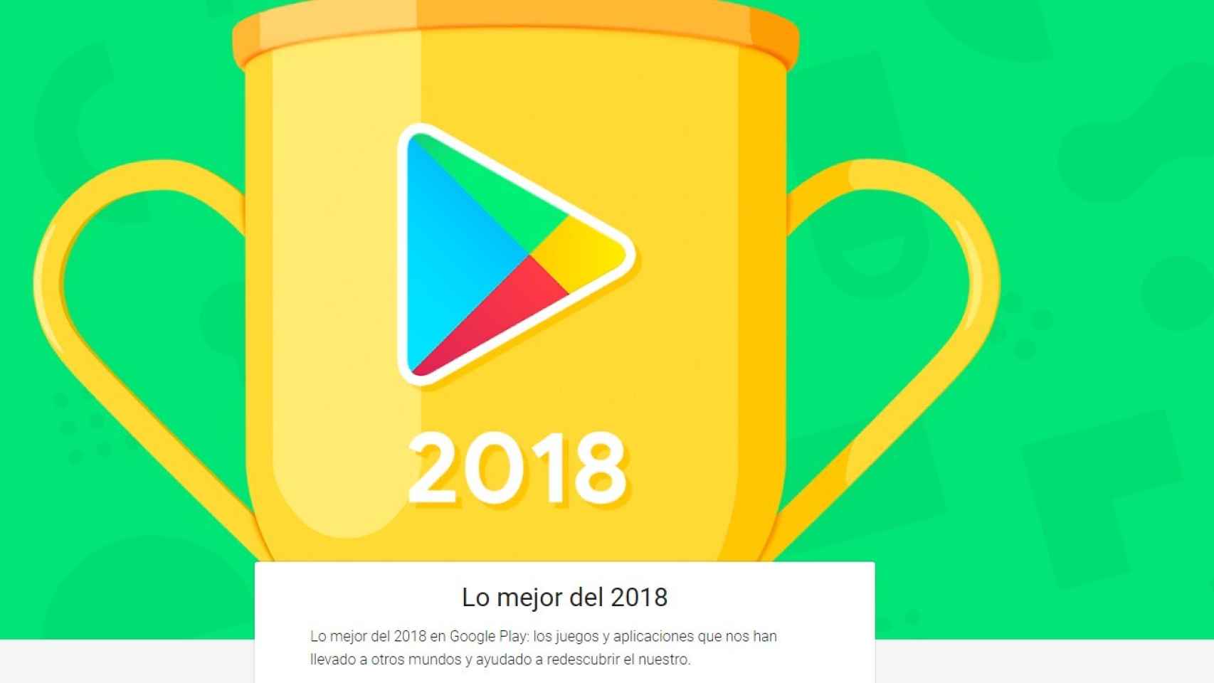 Google elige las mejores aplicaciones y juegos de 2018
