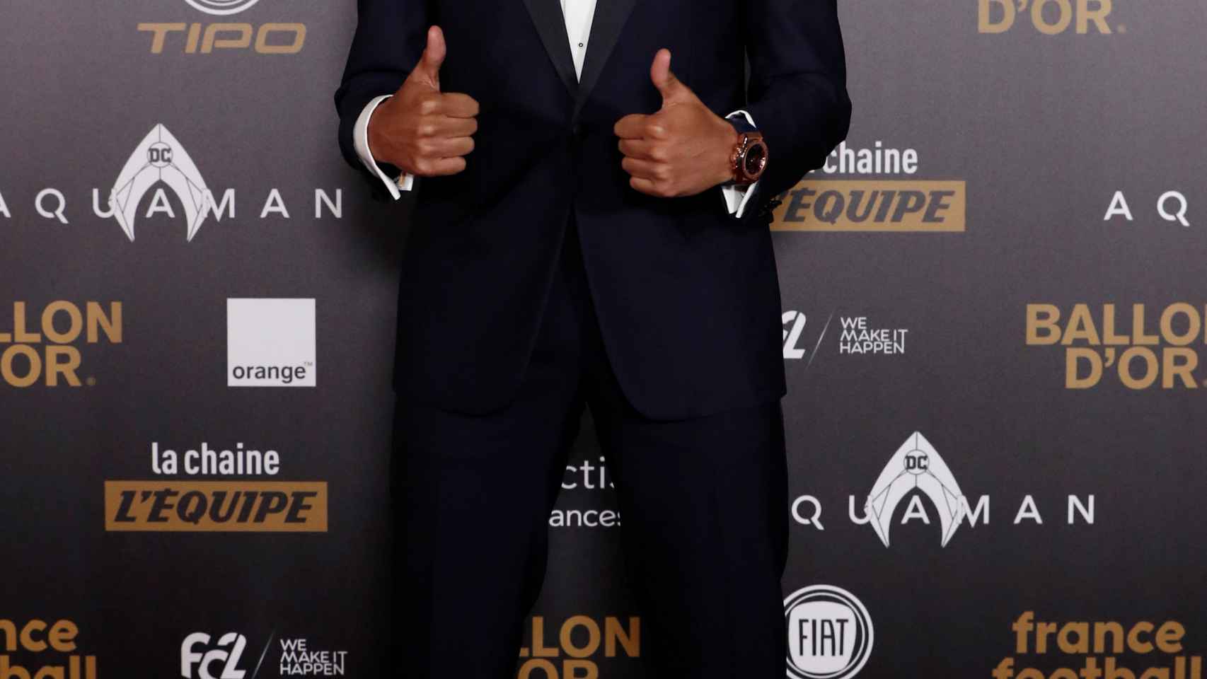 Kylian Mbappé, en la gala del Balón de Oro