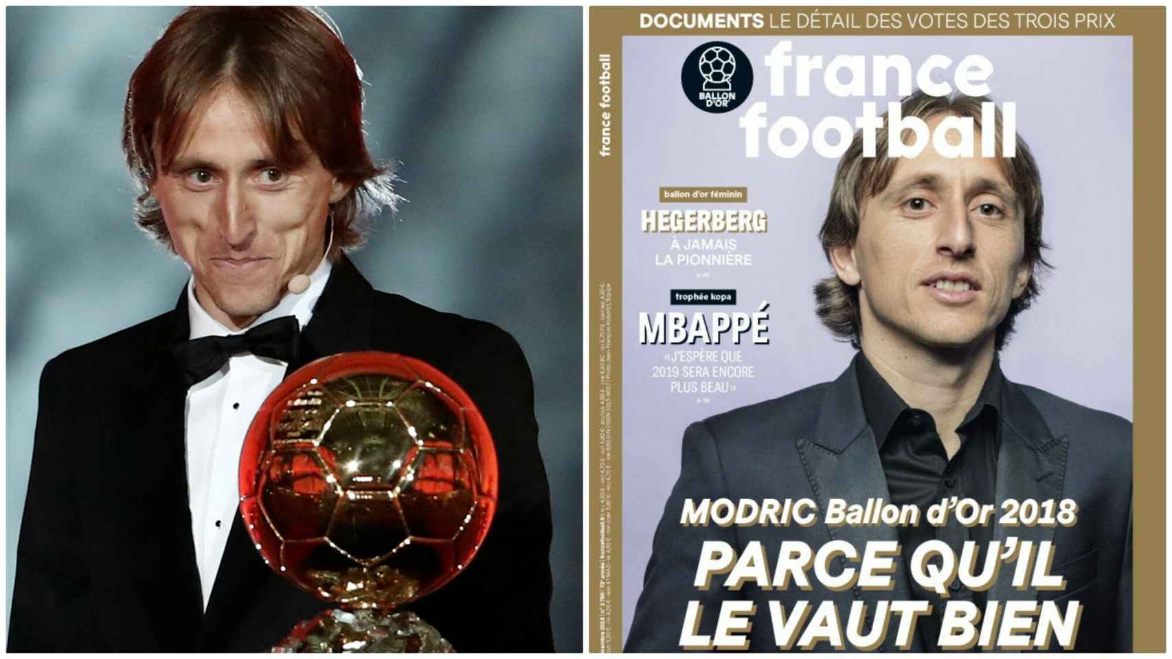 La portada de France Football (04/12/2018)