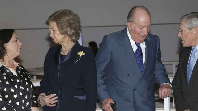 Juan Carlos y Sofía durante el acto por la Constitución.