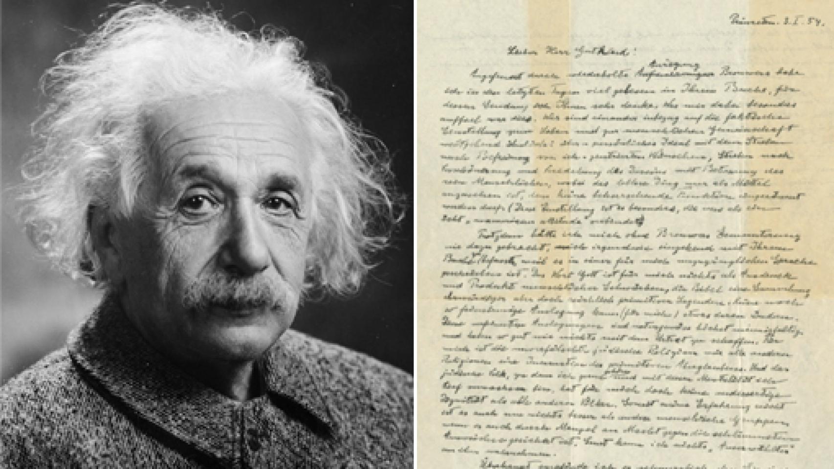 Image: La 'carta de Dios' de Einstein, subastada por 2,55 millones de euros