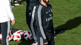 Solari e Isco en el entrenamiento del Real Madrid