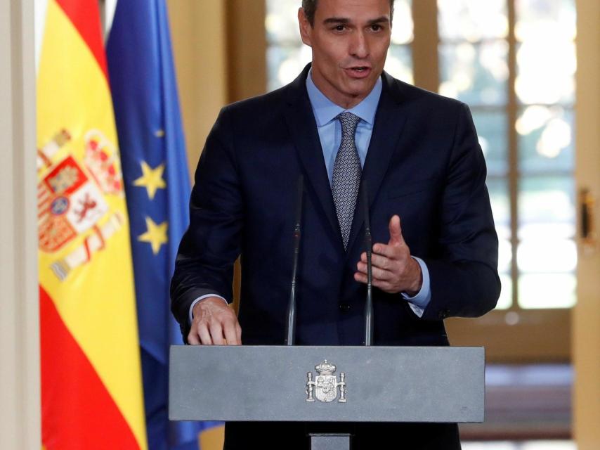 Sánchez, esta semana en Moncloa.