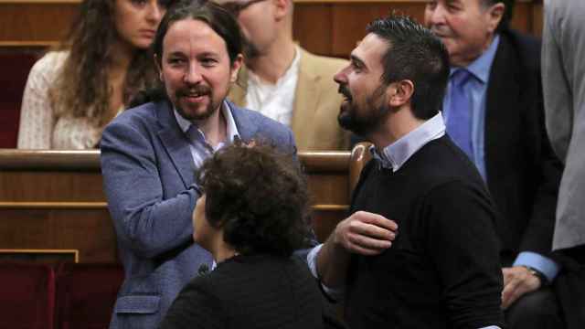 Pablo Iglesias y Espinar en el Congreso