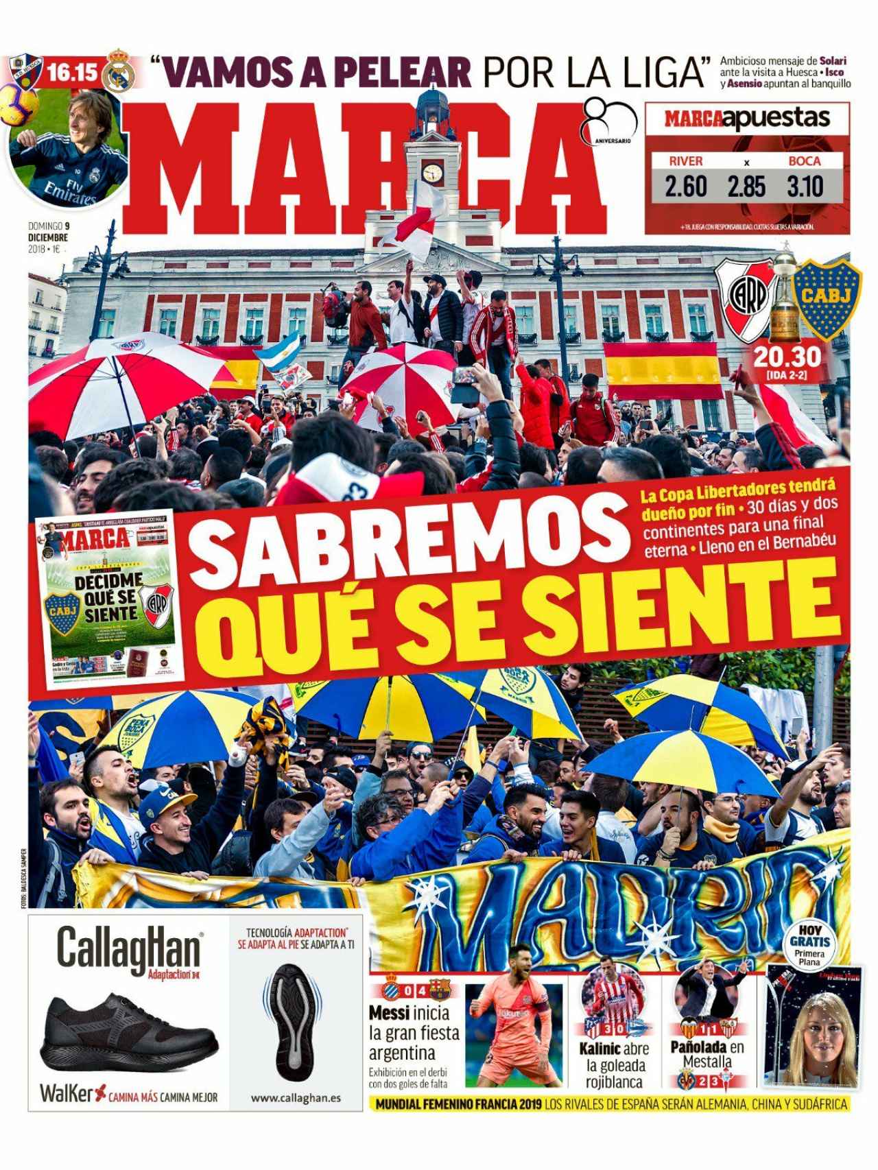 La portada del diario MARCA (09/12/2018)