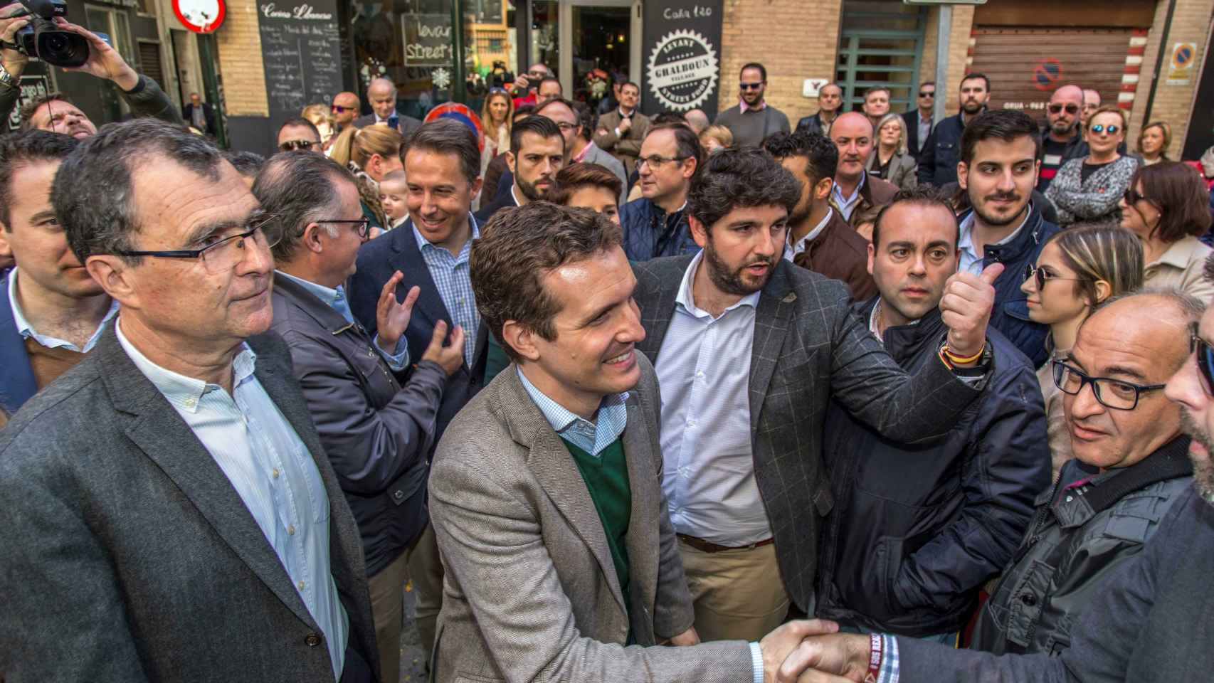 Pablo Casado, en un acto para presentar a los candidatos del PP en las autonómicas y municipales en Murcia.