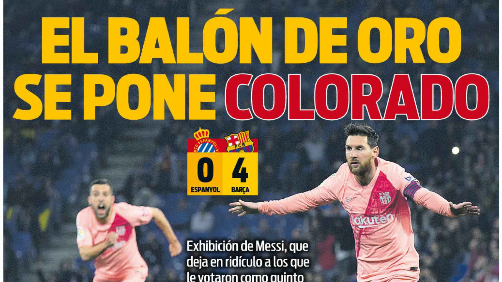 La portada del diario Sport (09/12/2018)