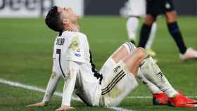 Cristiano Ronaldo en su enfrentamiento ante el Inter de Milán