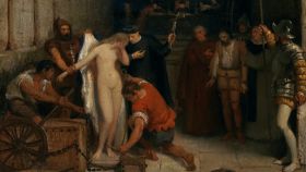 'Una escena de la Inquisición', pintado por Víctor Manzano.