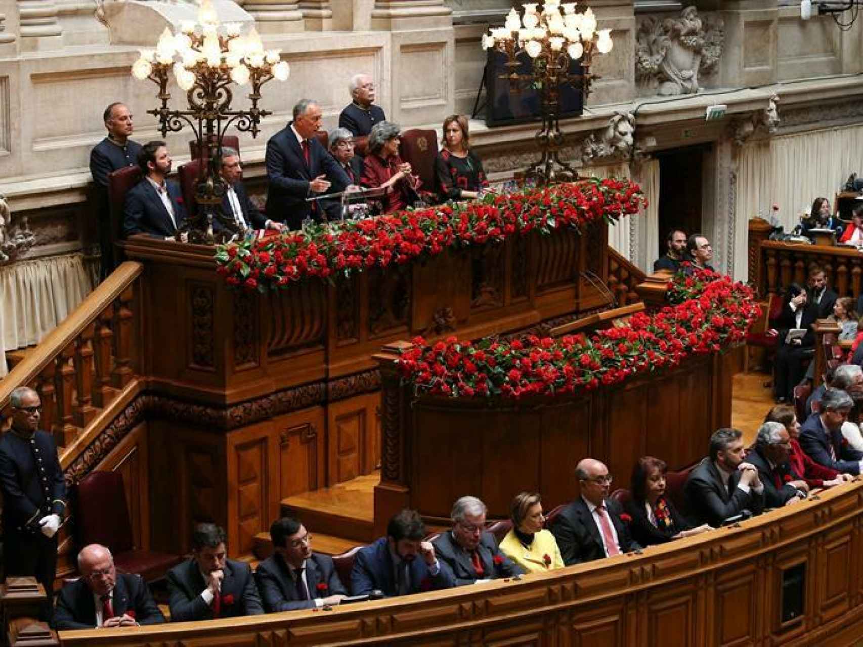 La Asamblea de la República en el aniversario del 25 de abril.