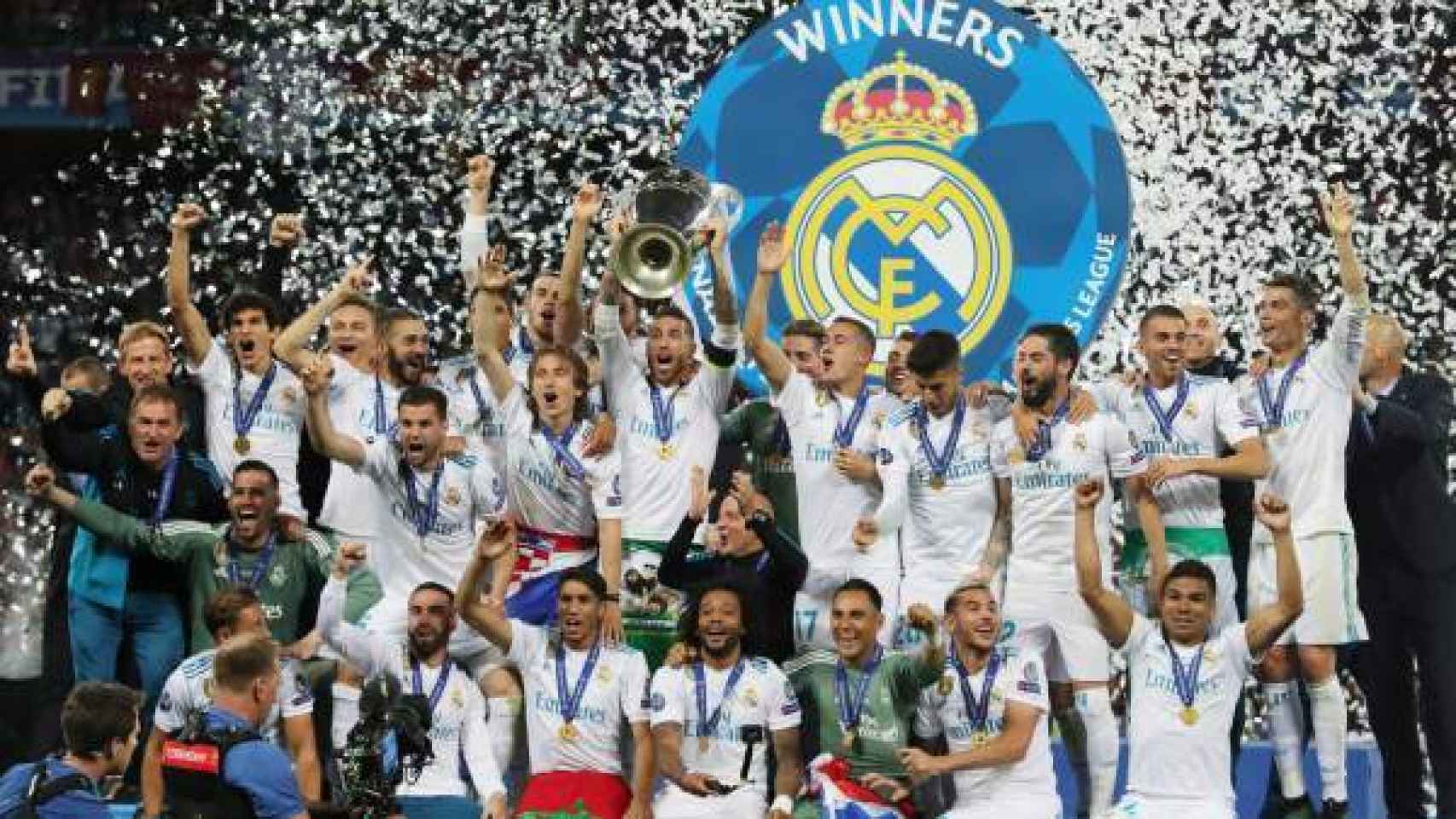Real Madrid celebrando la Liga de Campeones