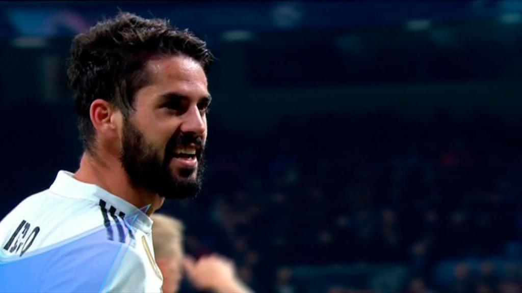 El gesto de Isco durante el partido frente al CSKA