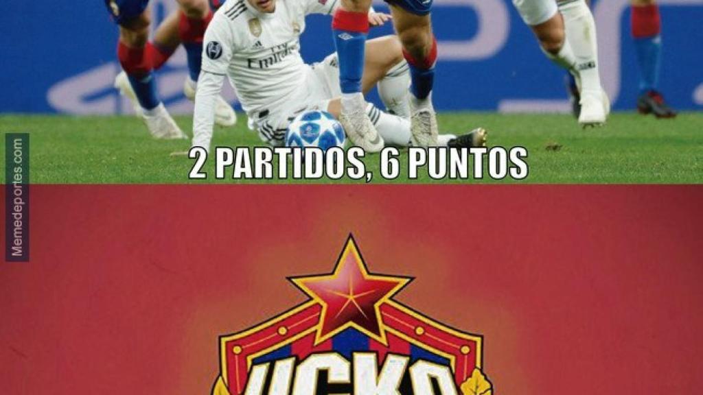 Meme Real Madrid - CSKA de Moscú
