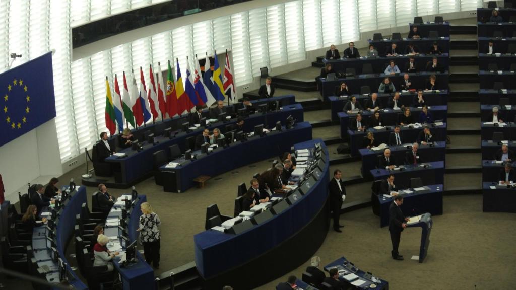 Imagen del pleno de la Eurocámara este miércoles.
