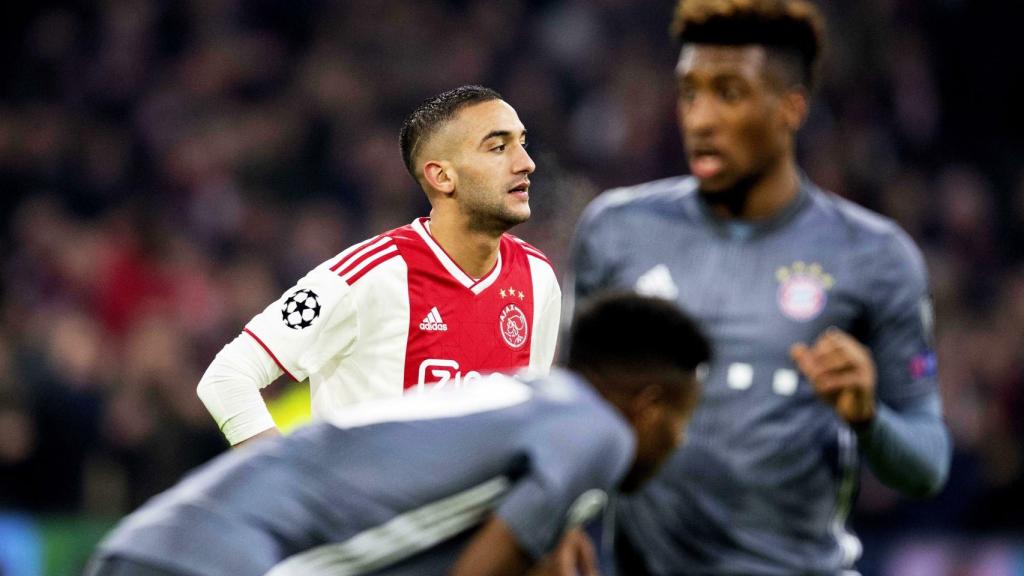 Ziyech, en un partido con el Ajax