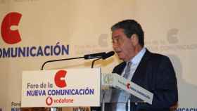Agusto Delkáder durante su intervención en el Foro de la Nueva Comunicación.