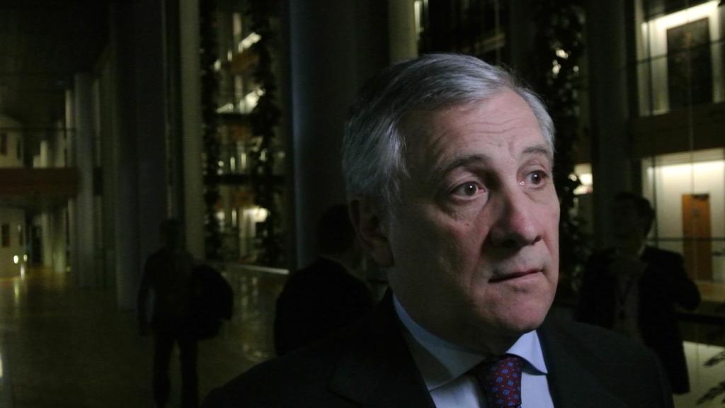Antonio Tajani, presidente del Parlamento Europeo, en la sede de Estrasburgo.