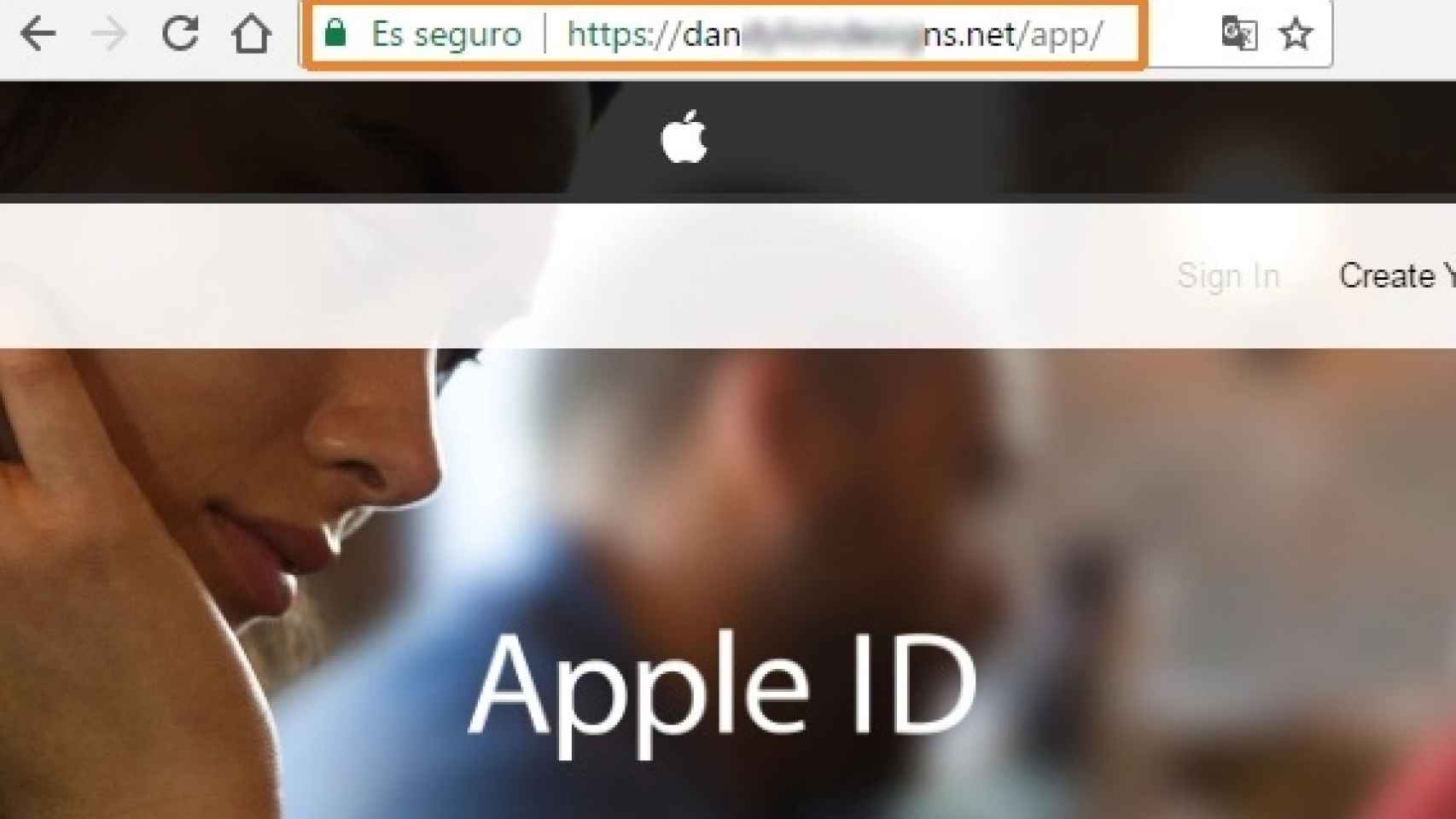 Los dominios simulan ser de Apple, pero son faltos
