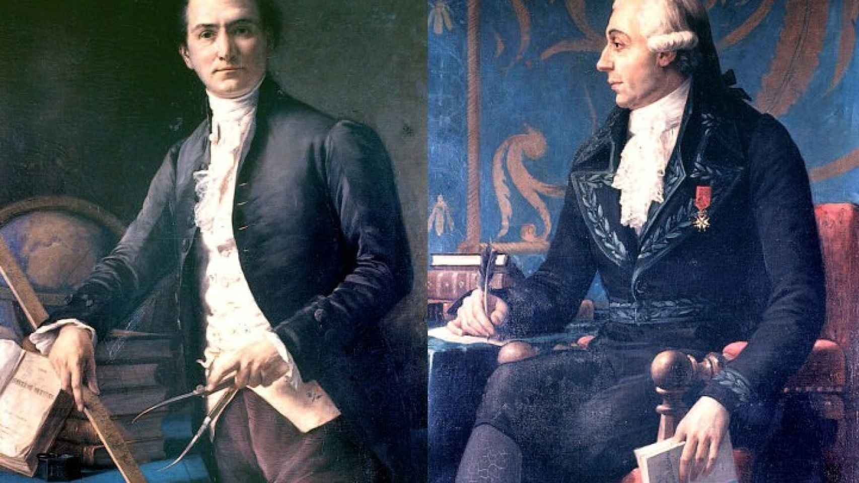 Jean-Baptiste Delambre y Pierre Méchain.