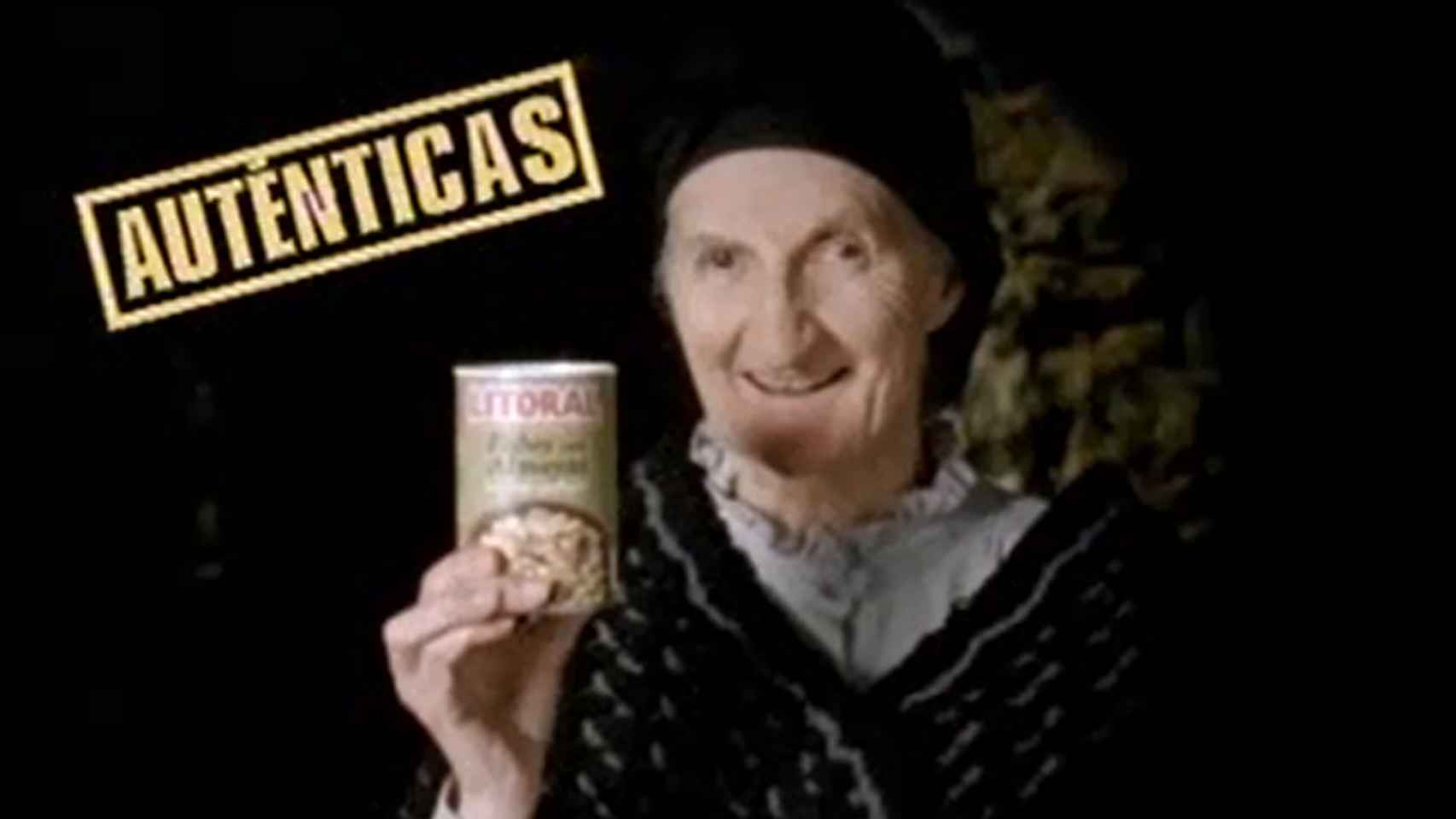 Antonia Cruells, en el anuncio de Fabada Litoral de 2007