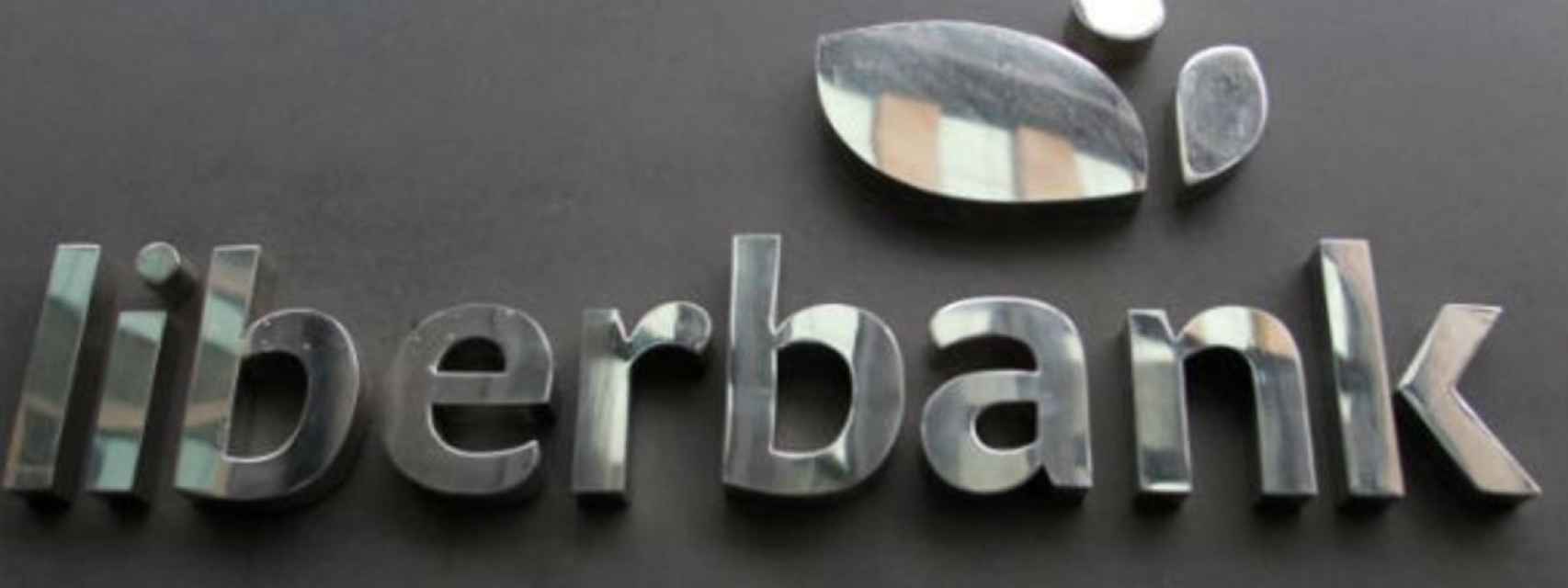 Rótulo de Liberbank en una de sus oficinas.