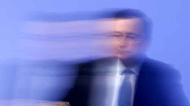 El presidente del BCE, Mario Draghi, durante la rueda de prensa en la que ha anunciado el fin de la compra de deuda