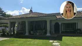Leticia Sabater y su casa en venta en un montaje de Jaleos.