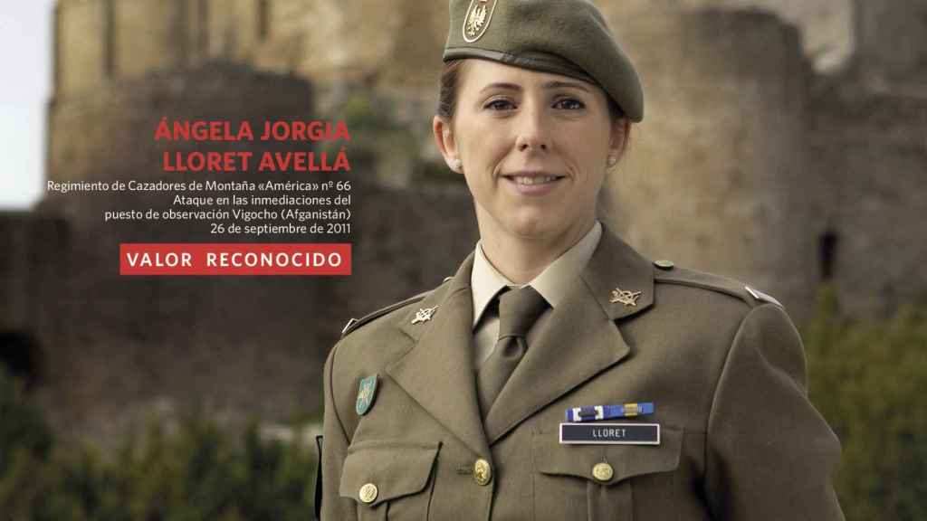 La soldado Ángela Jorgia, del regimiento de montaña América 66.