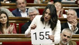 Ines Arrimadas, interpela al presidente de la Generalitat, Quim Torra, en el Parlament