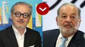 Eduardo Barriga (Boiron) y Carlos Slim (Realia).