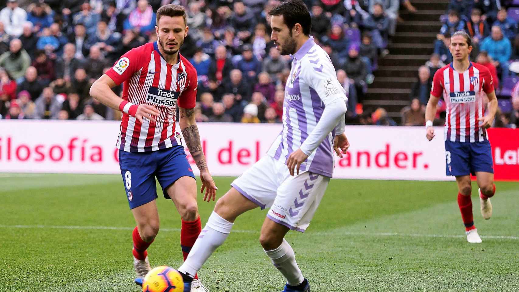 Saúl Ñíguez ante el Real Valladolid
