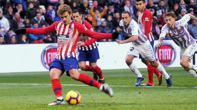 Griezmann durante el último partido del Atlético