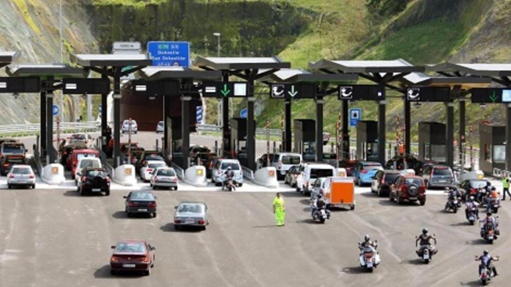 Un control de acceso en una autopista.