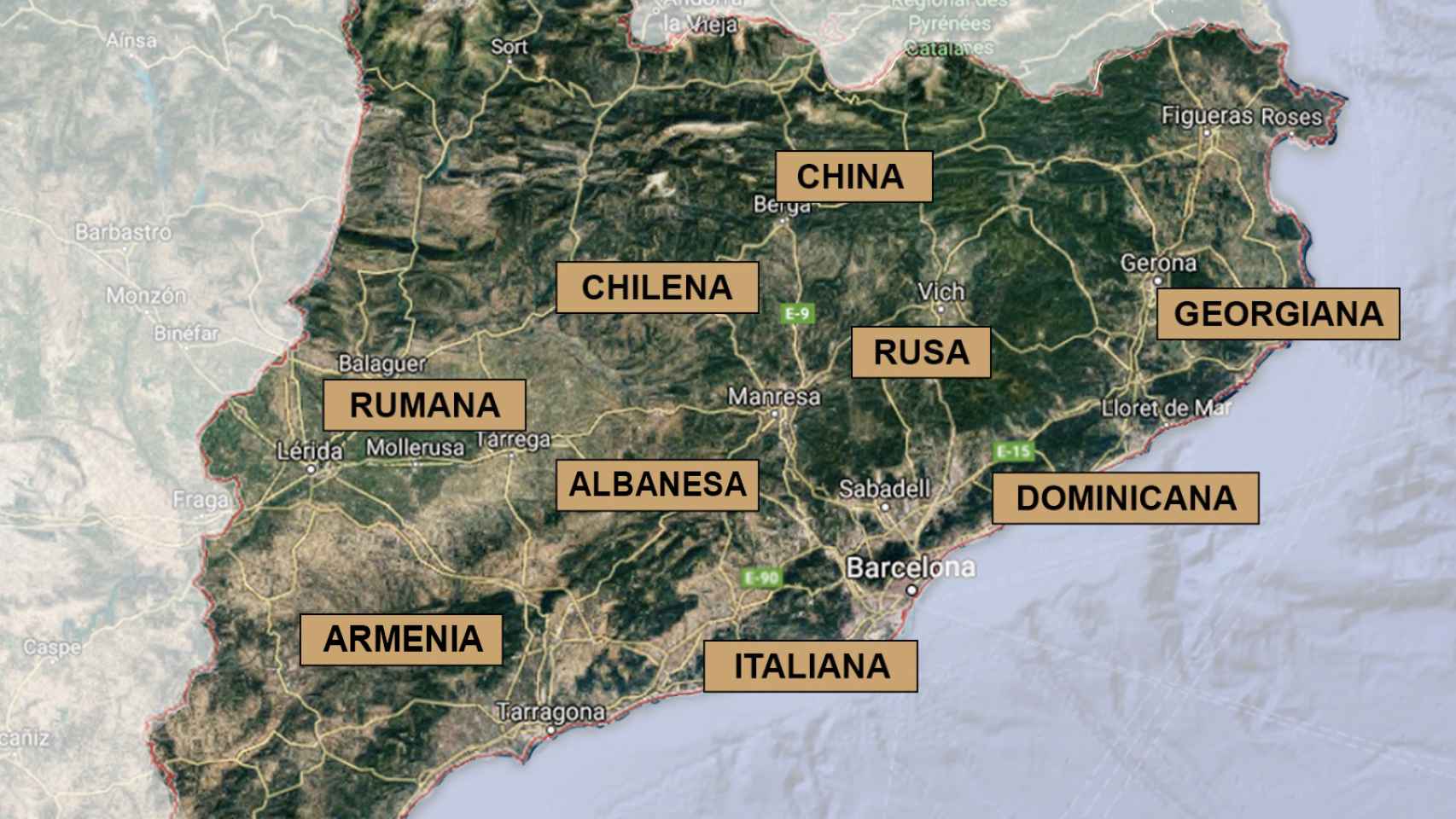 Organizaciones criminales de todo el mundo han establecido su base de operaciones en Cataluña