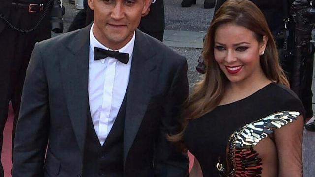 Keylor Navas junto a su mujer Andrea Salas