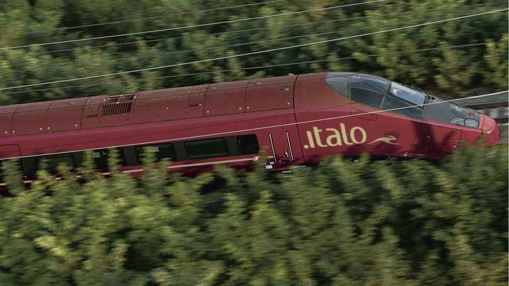 Un tren de alta velocidad de Italo.
