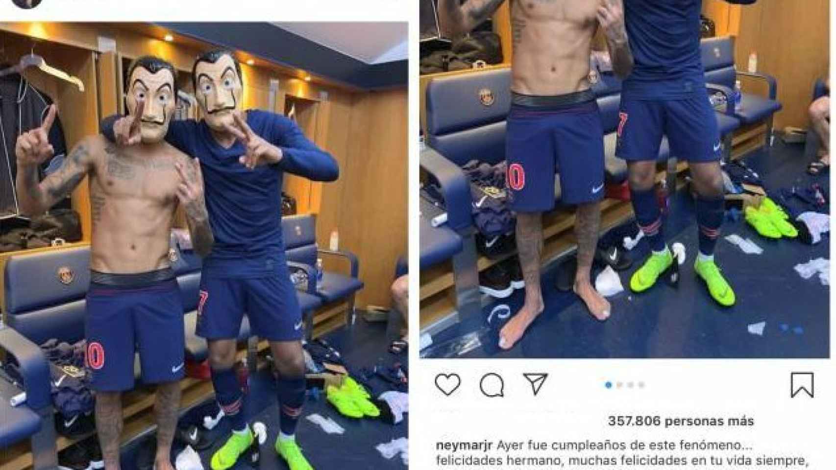 Neymar y Mbappé. Instagram: (@neymarjr)