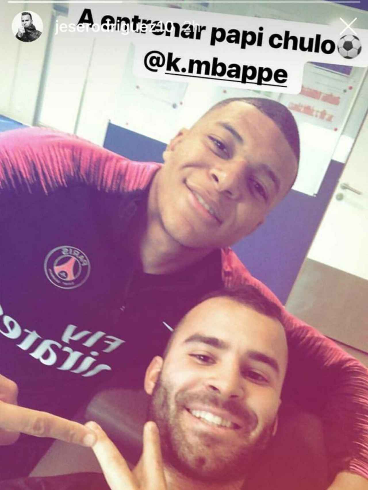 Jesé y Mbappé. Instagram: (@jeserodriguez10)