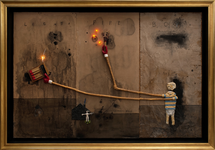 David Lynch: <em>Boy Lights Fire</em>, 2010. Cortesía del artista. Colección del Bonnefantenmuseum