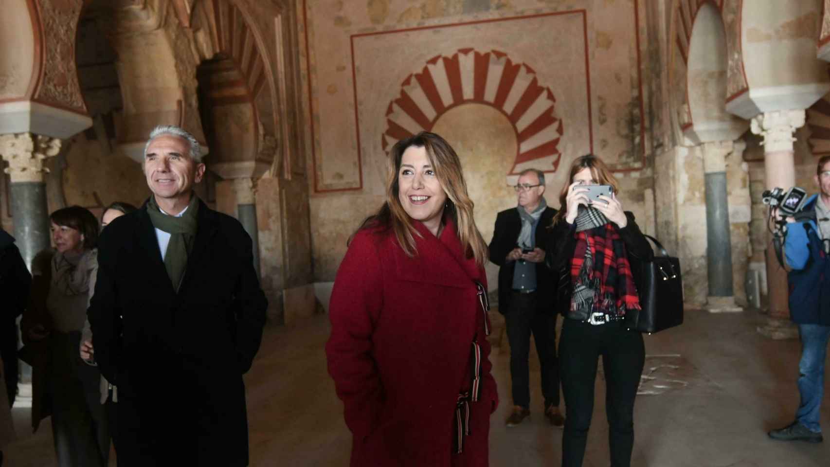 Susana Díaz, en una visita este mes de diciembre a Medina Azahara.