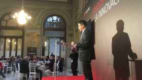 Tony Jin, CEO de Huawei España, durante la comida con periodistas de este lunes.