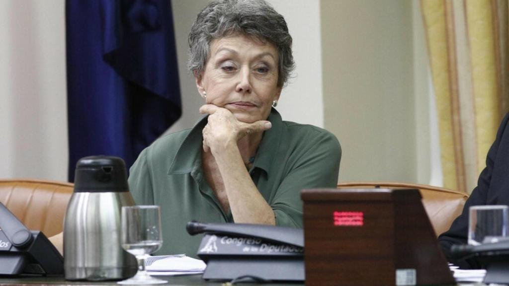 Rosa María Mateo, administradora única de RTVE, en una comparecencia parlamentaria.