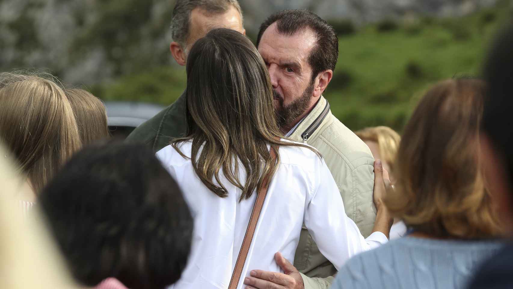 Letizia junto a su padre, Jesús Ortiz, el pasado 8 de septiembre.
