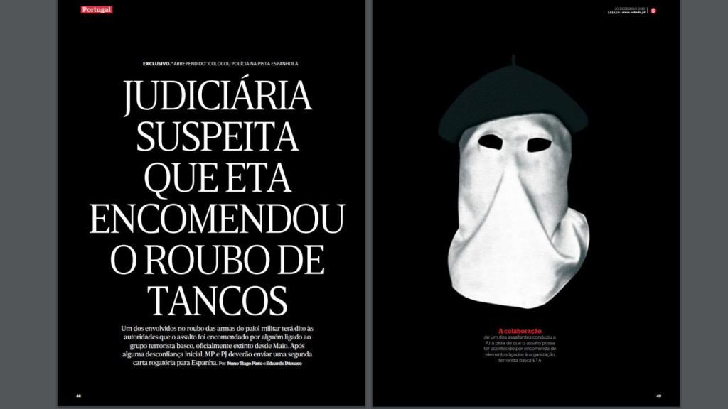 Portada del reportaje publicado por 'Sábado'.
