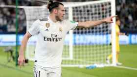 Gareth Bale, celebra uno de sus goles en el Mundial de Clubes