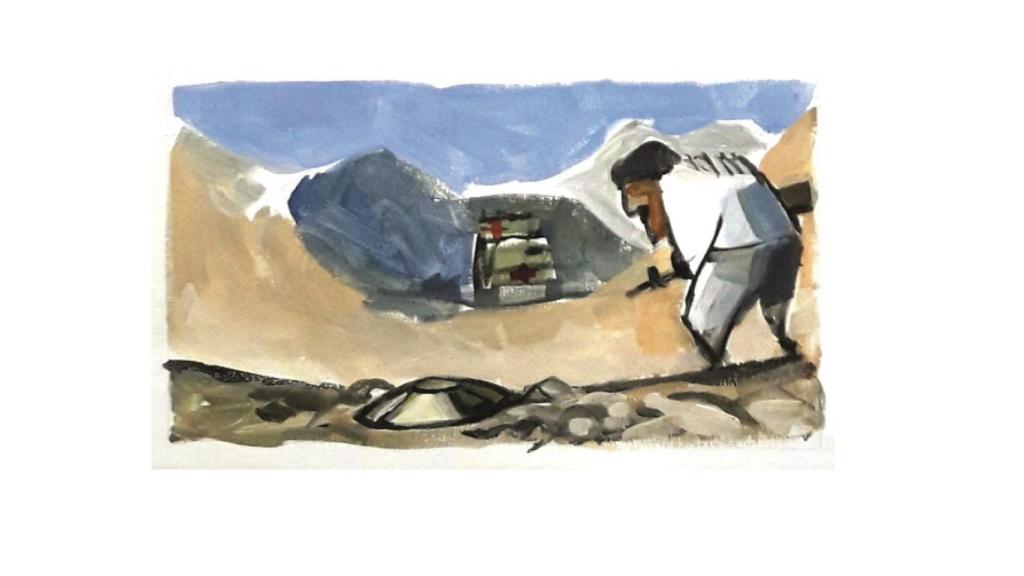 La mina que acabó con la vida de Idoia Rodríguez estaba oculta en un camino de Shindand.