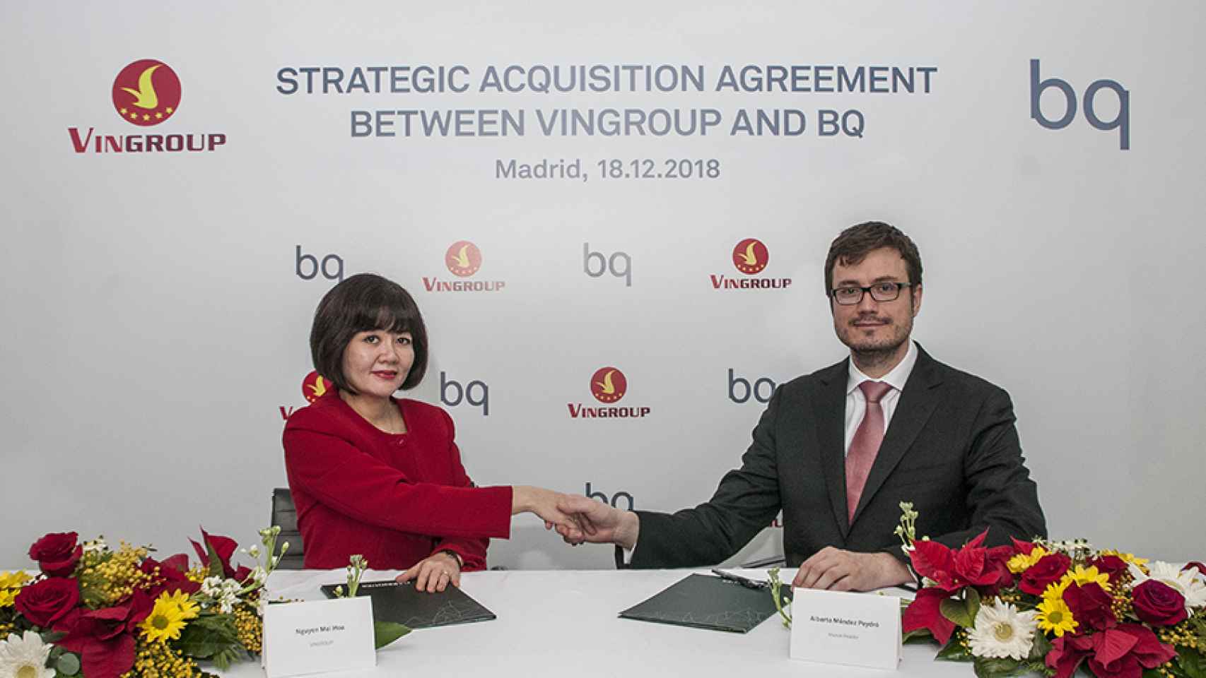 Acuerdo entre BQ y Vingroup.