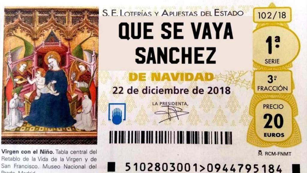 Montaje difundido en las redes sociales por el secretario general del PP.