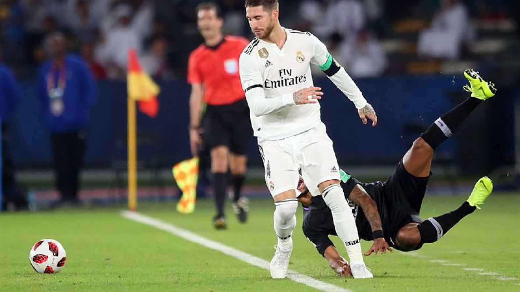 Sergio Ramos, durante la final del Mundial de Clubes entre el Real Madrid y el Al Ain
