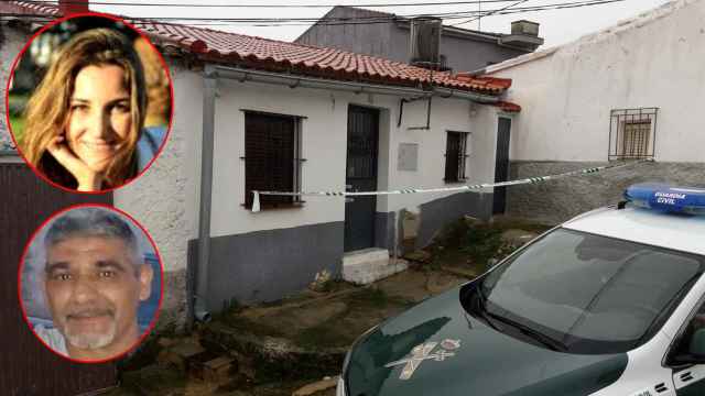 Imagen de la pequeña casa en la que vivió la fallecida maestra Laura Luelmo en El Campillo